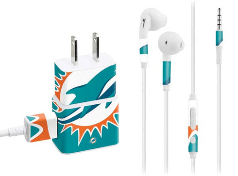 NFL Miami Dolphins Large Logo Phone Charger Skin